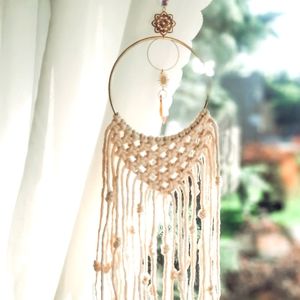 Macrame sun catcher, window decor, boho decor, wedding decor, bohemian, crystal
